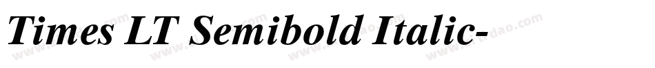Times LT Semibold Italic字体转换